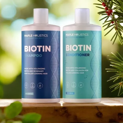 Volumizing Biotin Shampoo & Conditioner Set - Sulfate-Free, Nourishing Care for Dry, Damaged, Thinning Hair